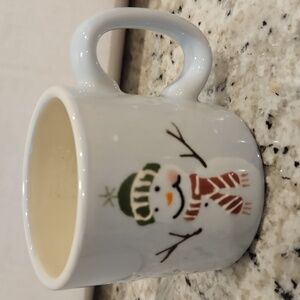 Hartstone Pottery snowman mug 6 oz USA